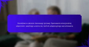 Doradztwo w zakresie równowagi życiowej: Opanowanie emocjonalnej odporności, uważnego uczenia się i technik adaptacyjnego warunkowania
