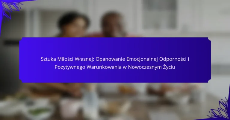 Sztuka Miłości Własnej: Opanowanie Emocjonalnej Odporności i Pozytywnego Warunkowania w Nowoczesnym Życiu
