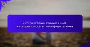 Uniwersalna prawda: Opanowanie nauki i warunkowania dla sukcesu w dzisiejszej erze cyfrowej
