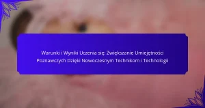 Warunki i Wyniki Uczenia się: Zwiększanie Umiejętności Poznawczych Dzięki Nowoczesnym Technikom i Technologii