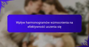 Wpływ harmonogramów wzmocnienia na efektywność uczenia się