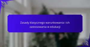 Zasady klasycznego warunkowania i ich zastosowania w edukacji